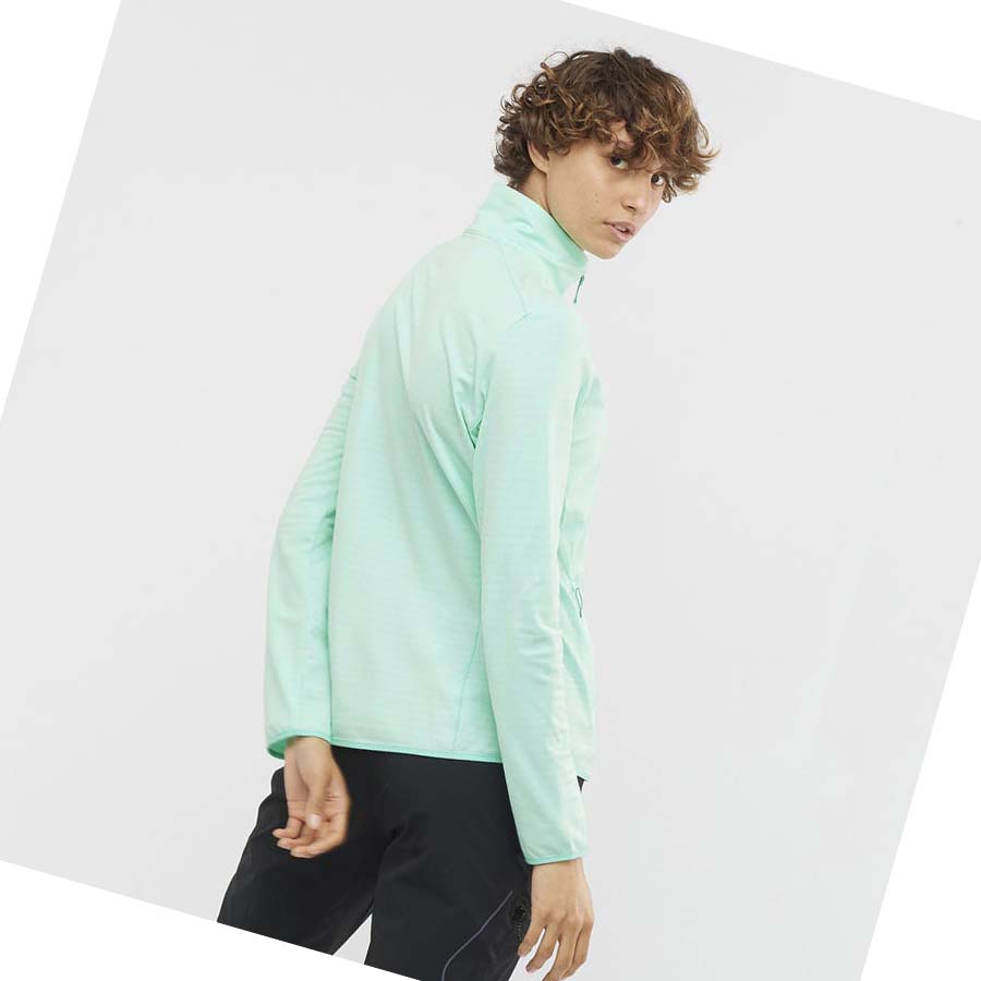 Sudadera Con Capucha Salomon ESSENTIAL LIGHTWARM Mujer Verdes | MX 2536DFM